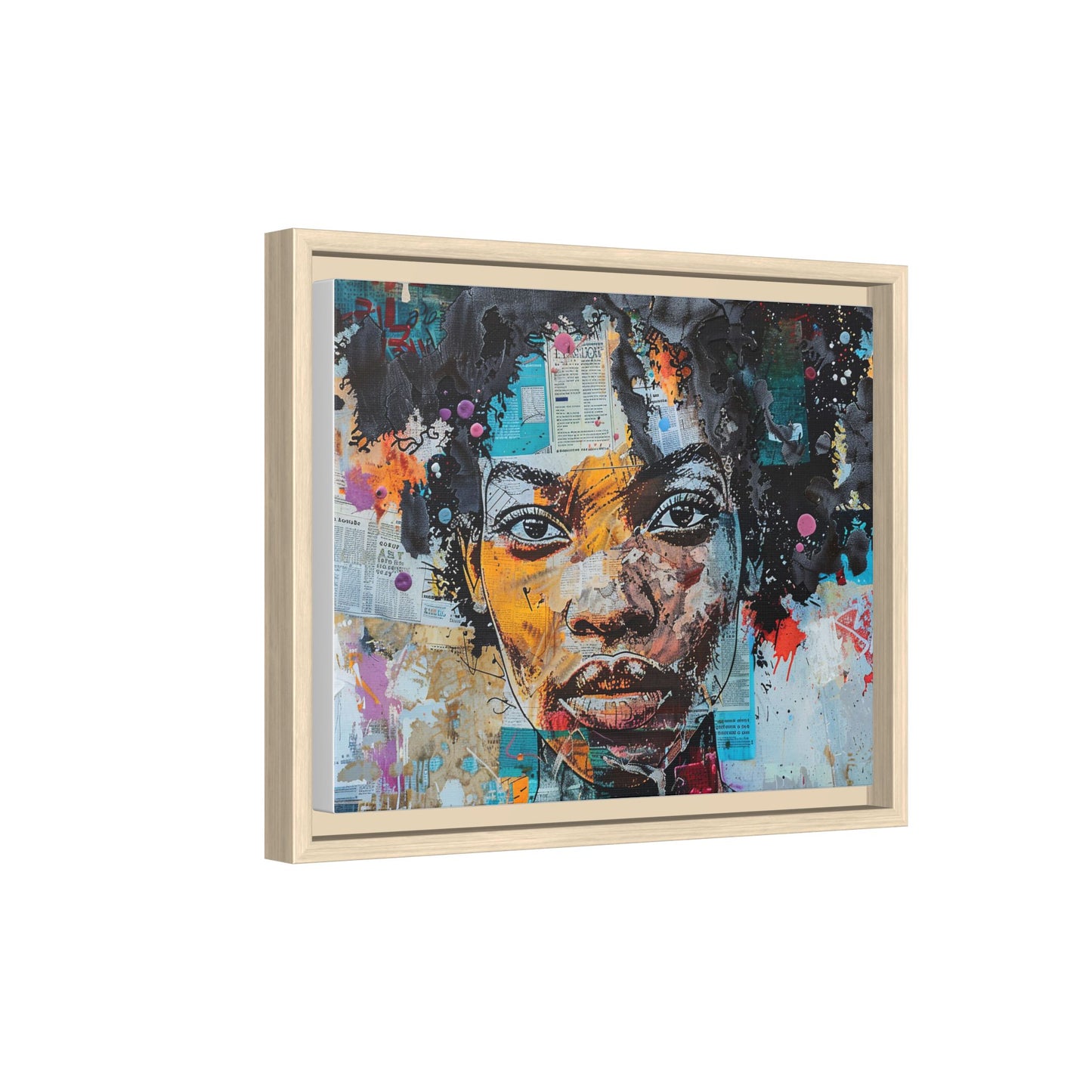 Framed Canvas Print — Paper Looks No. 1