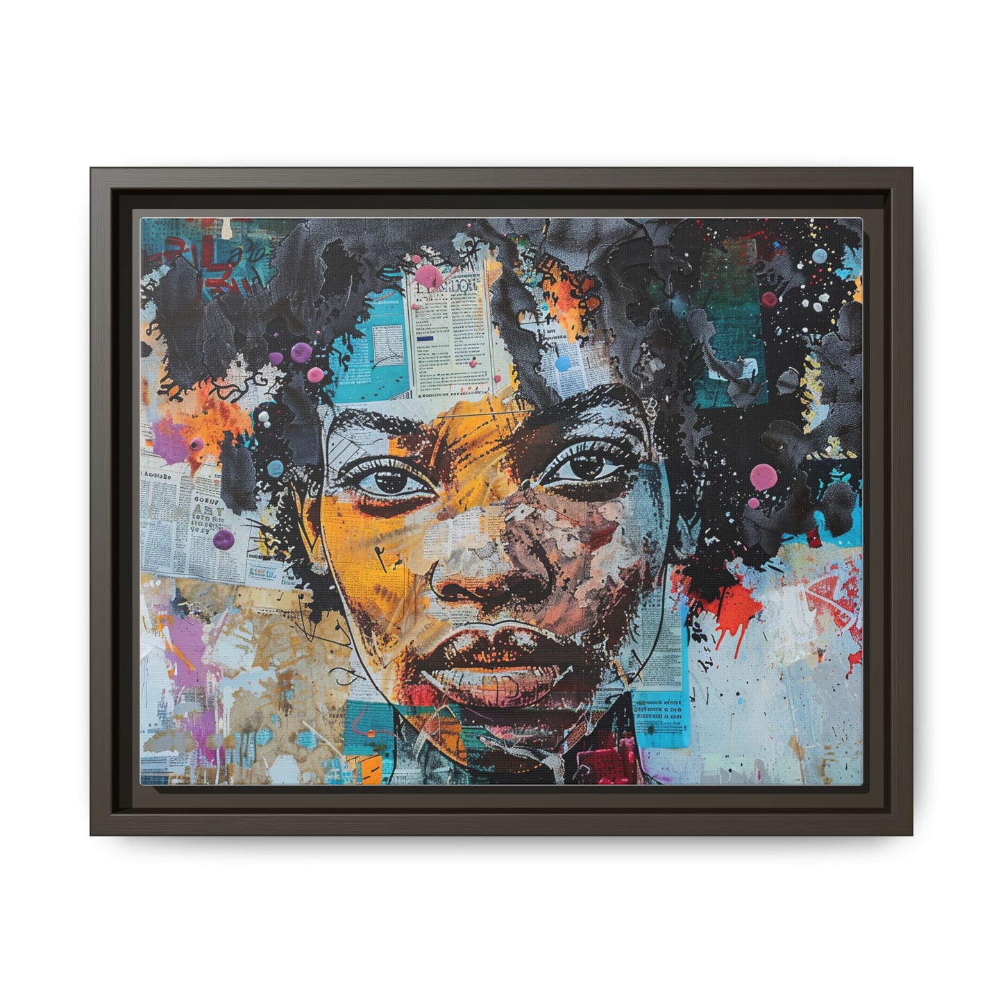 Framed Canvas Print — Paper Looks No. 1