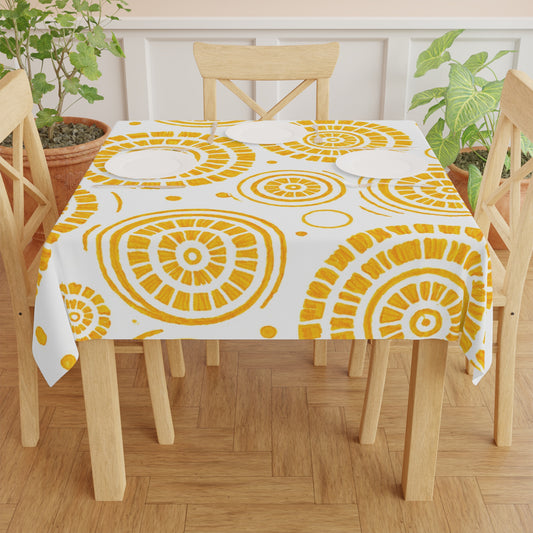 Tablecloth — Circle Yellow