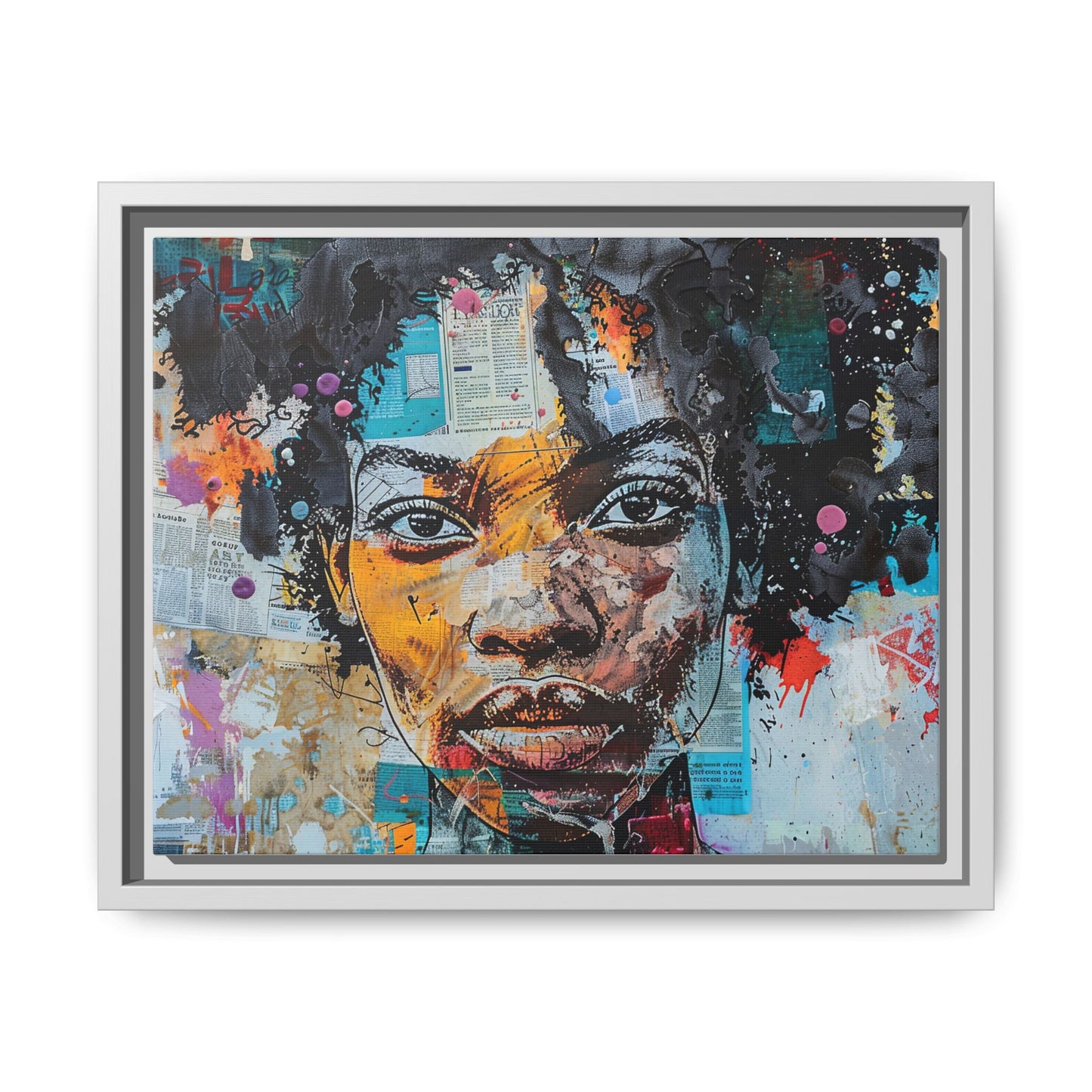 Framed Canvas Print — Paper Looks No. 1