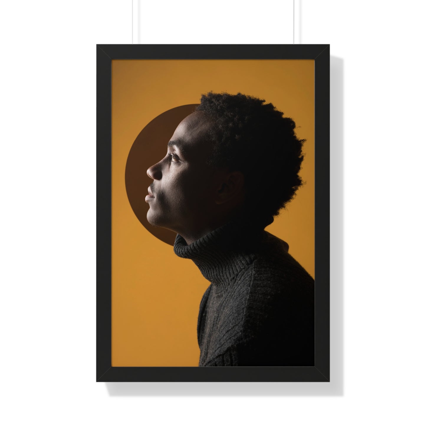 Framed Print — Profile of Young Man