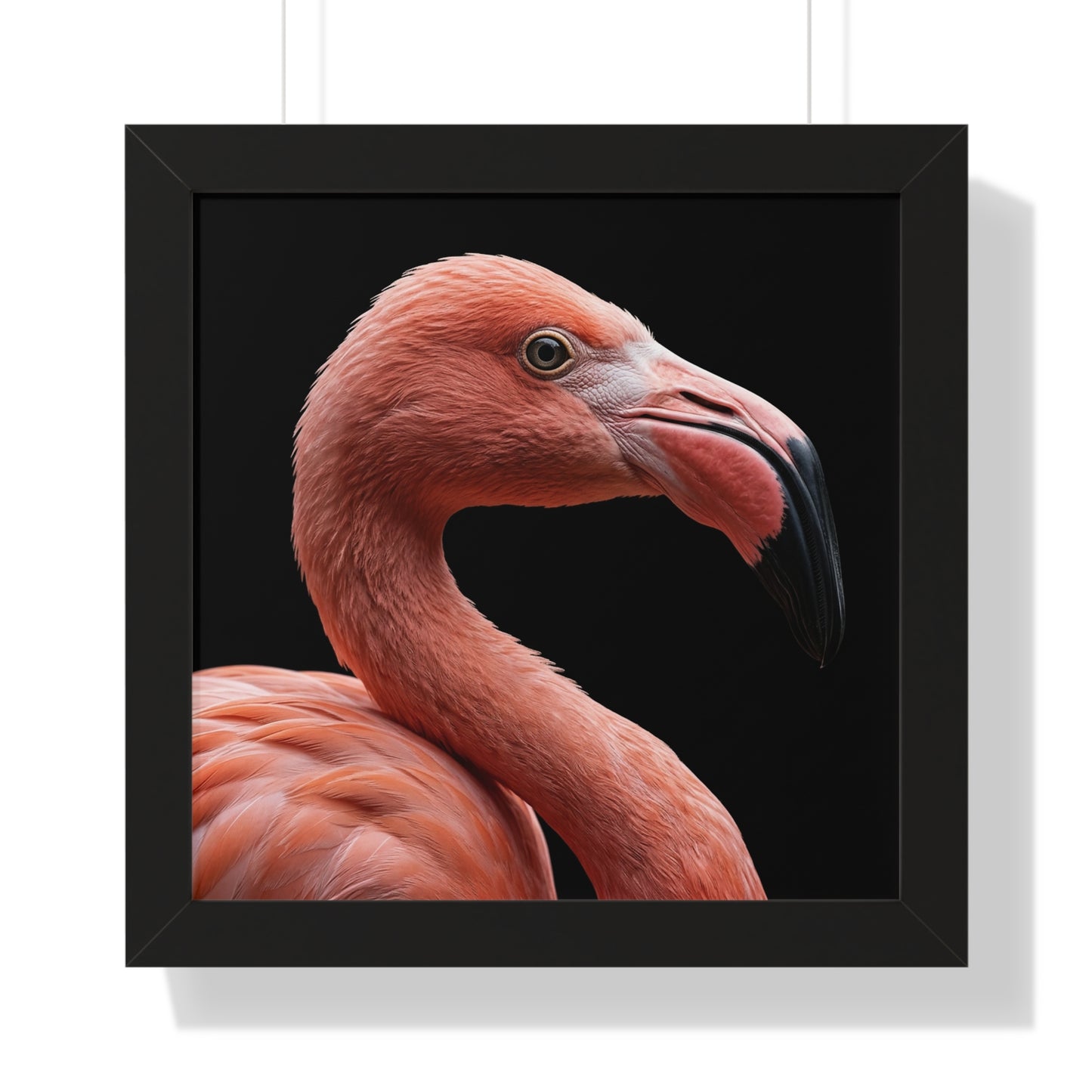 Framed Art Print – Flamingo In Colour