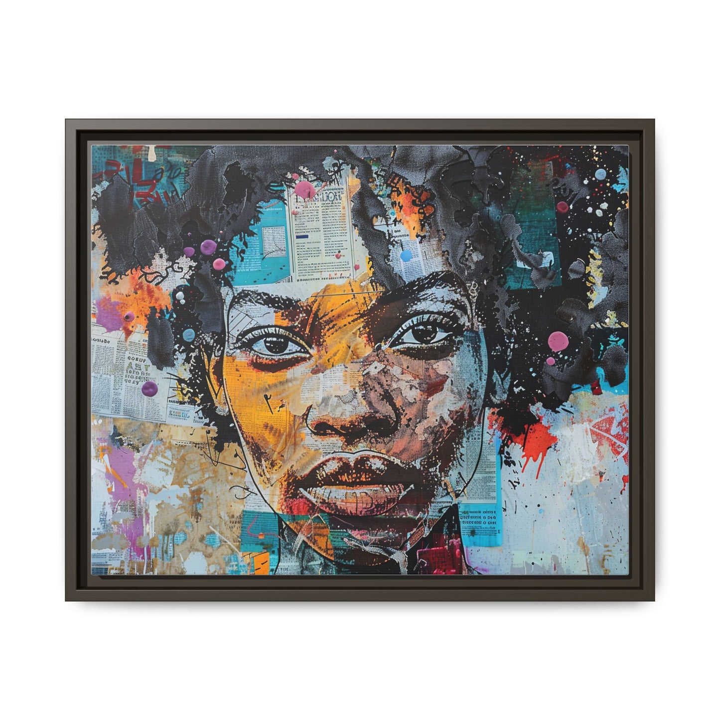 Framed Canvas Print — Paper Looks No. 1