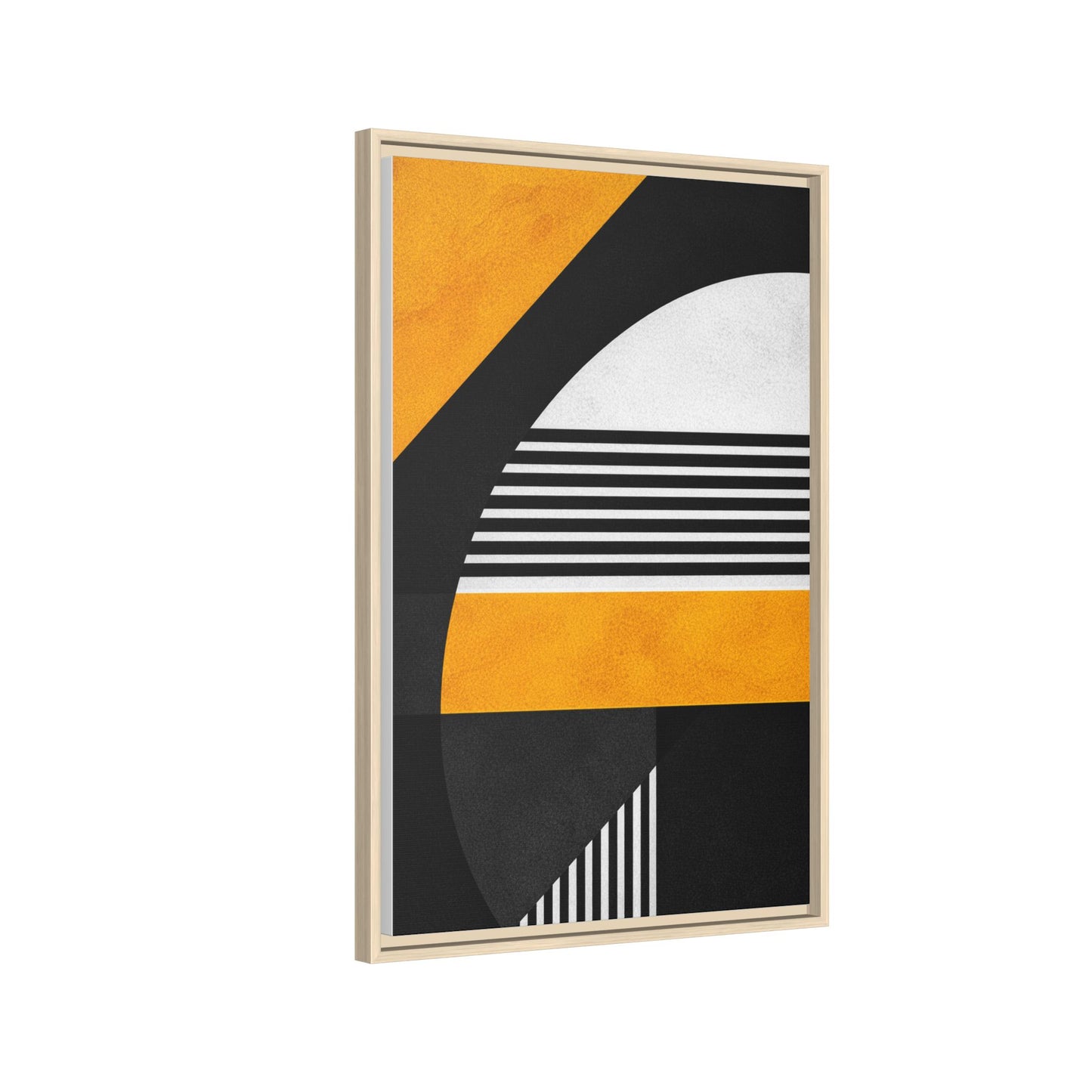 Framed Canvas Print — Afro Modern Geometric No. 3