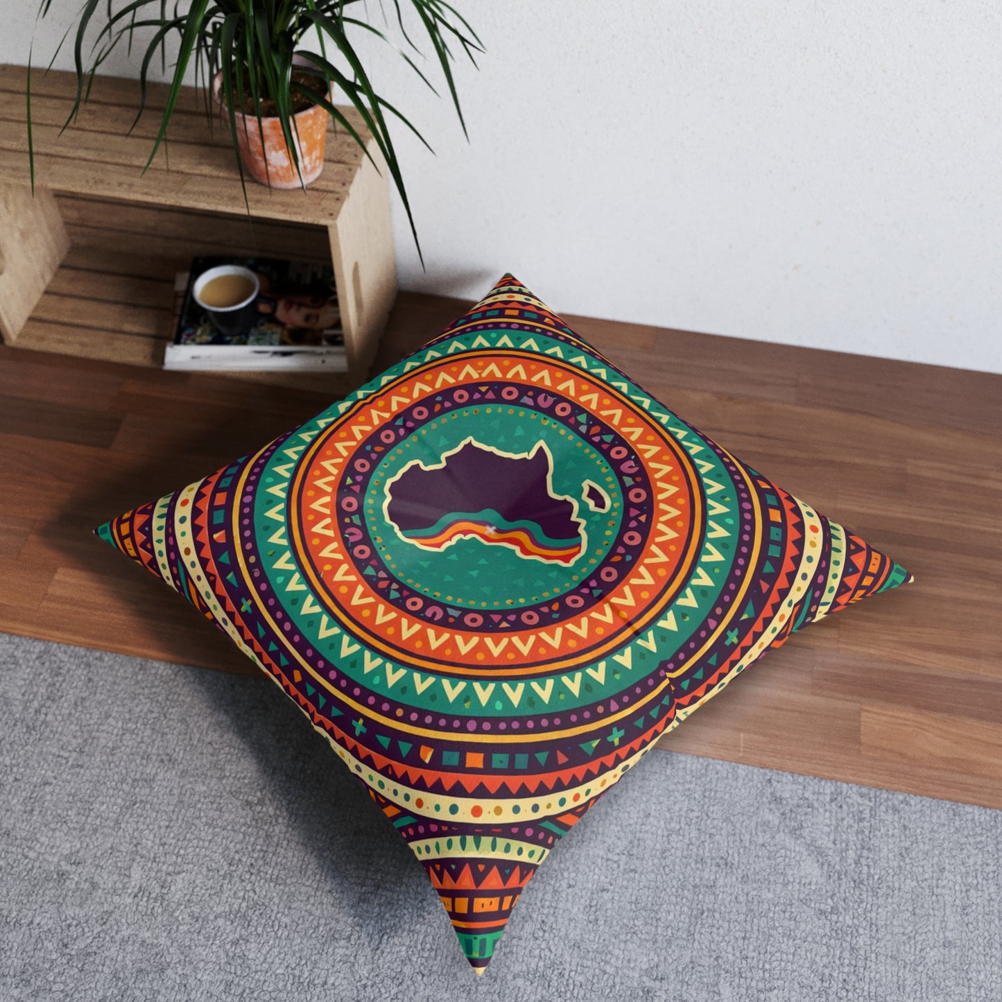 Floor Pillow — Heart of Afrika II