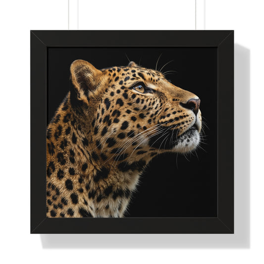 Framed Art Print – Leopard In Colour