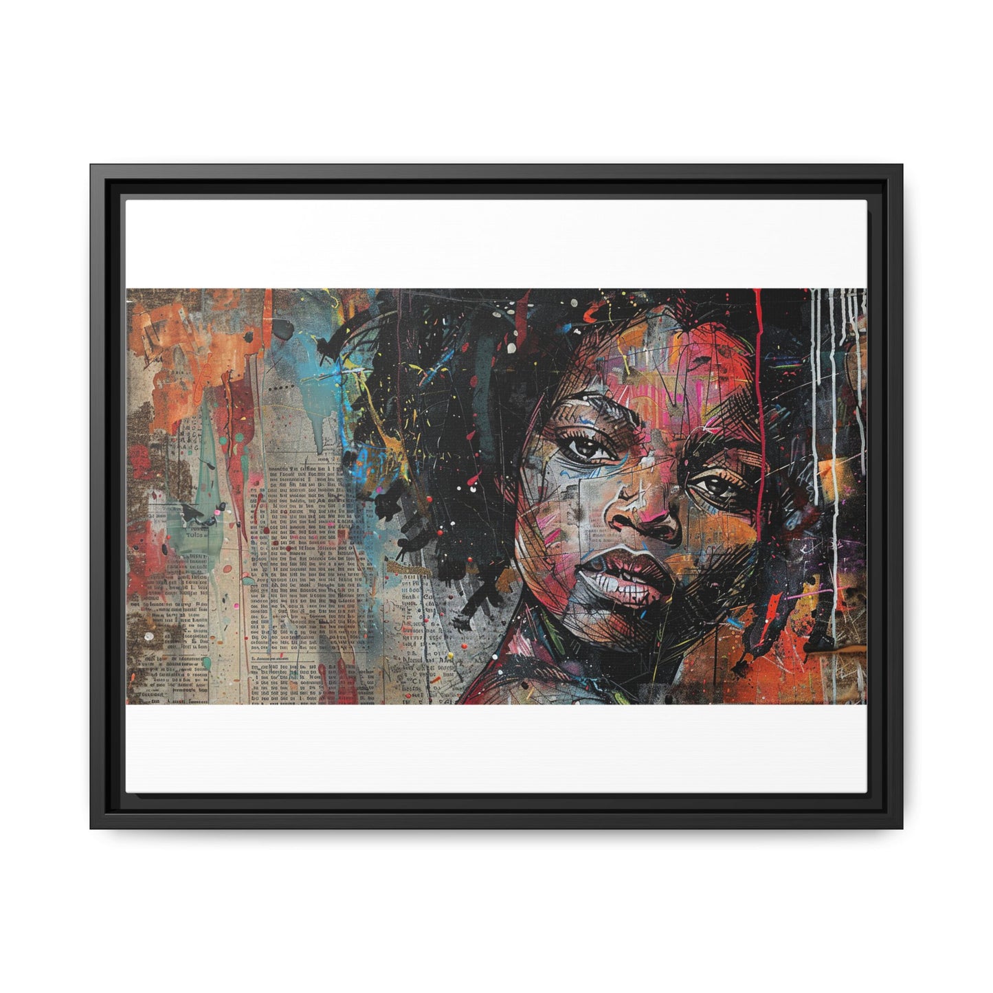 Framed Canvas Print — Paper Looks No. 2