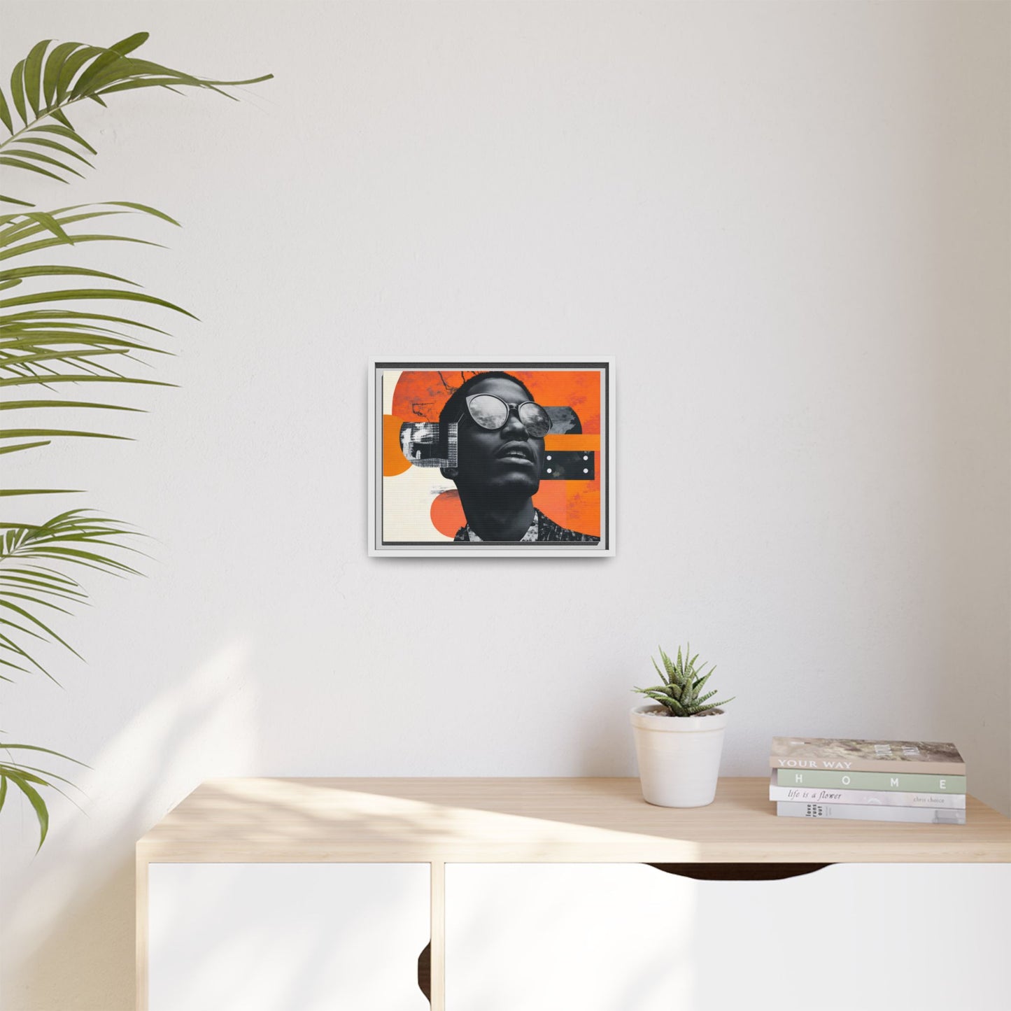 Framed Canvas Print — Jazzy Youth Portrait No. 7