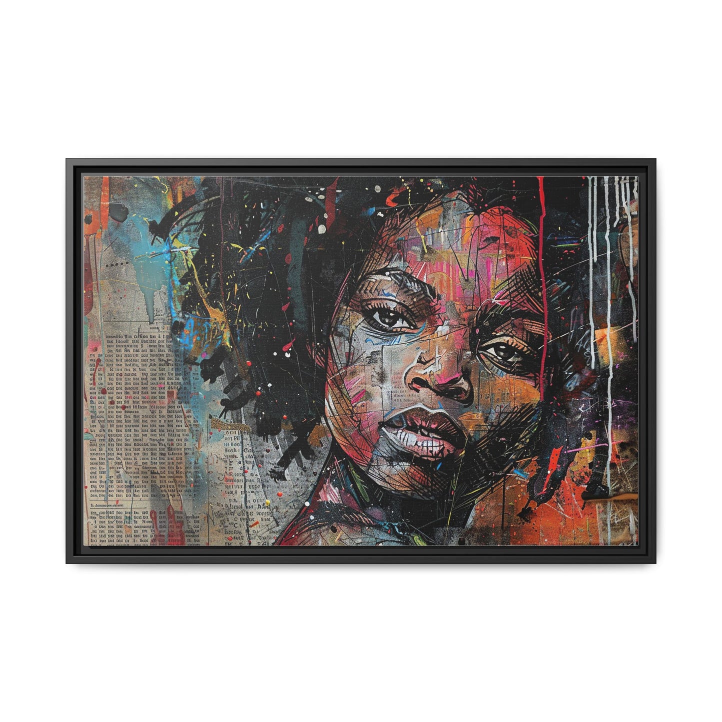 Framed Canvas Print — Paper Looks No. 2