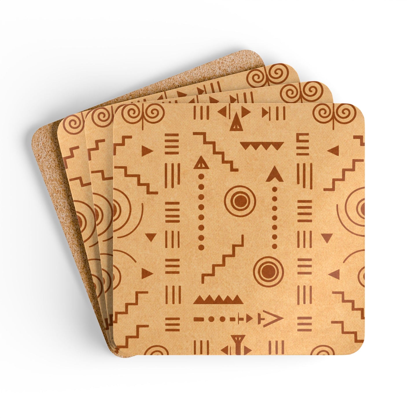 Coaster Set — Afro Brown I