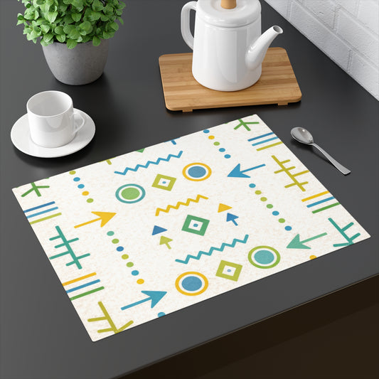 Table Mat — Afro Teal