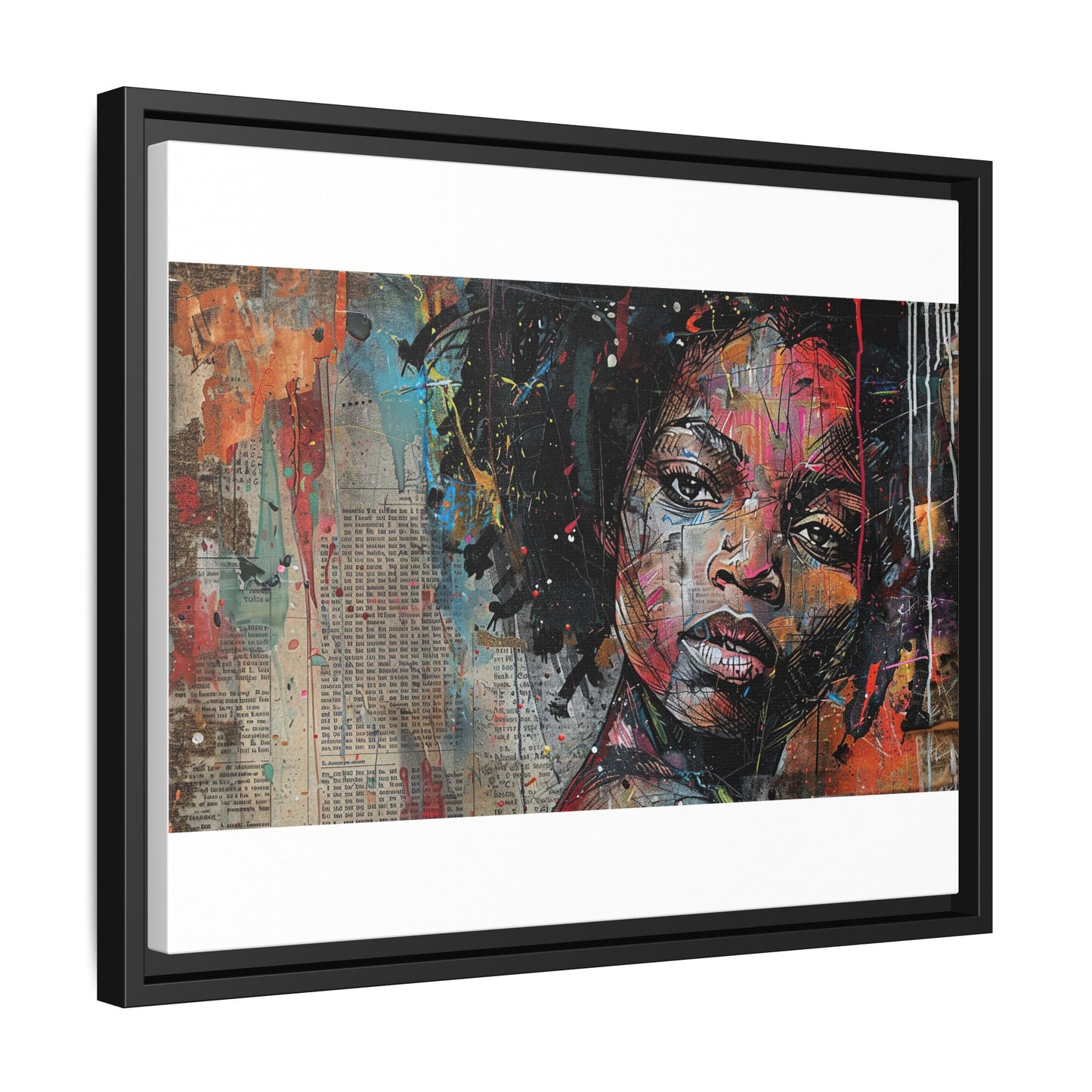 Framed Canvas Print — Paper Looks No. 2