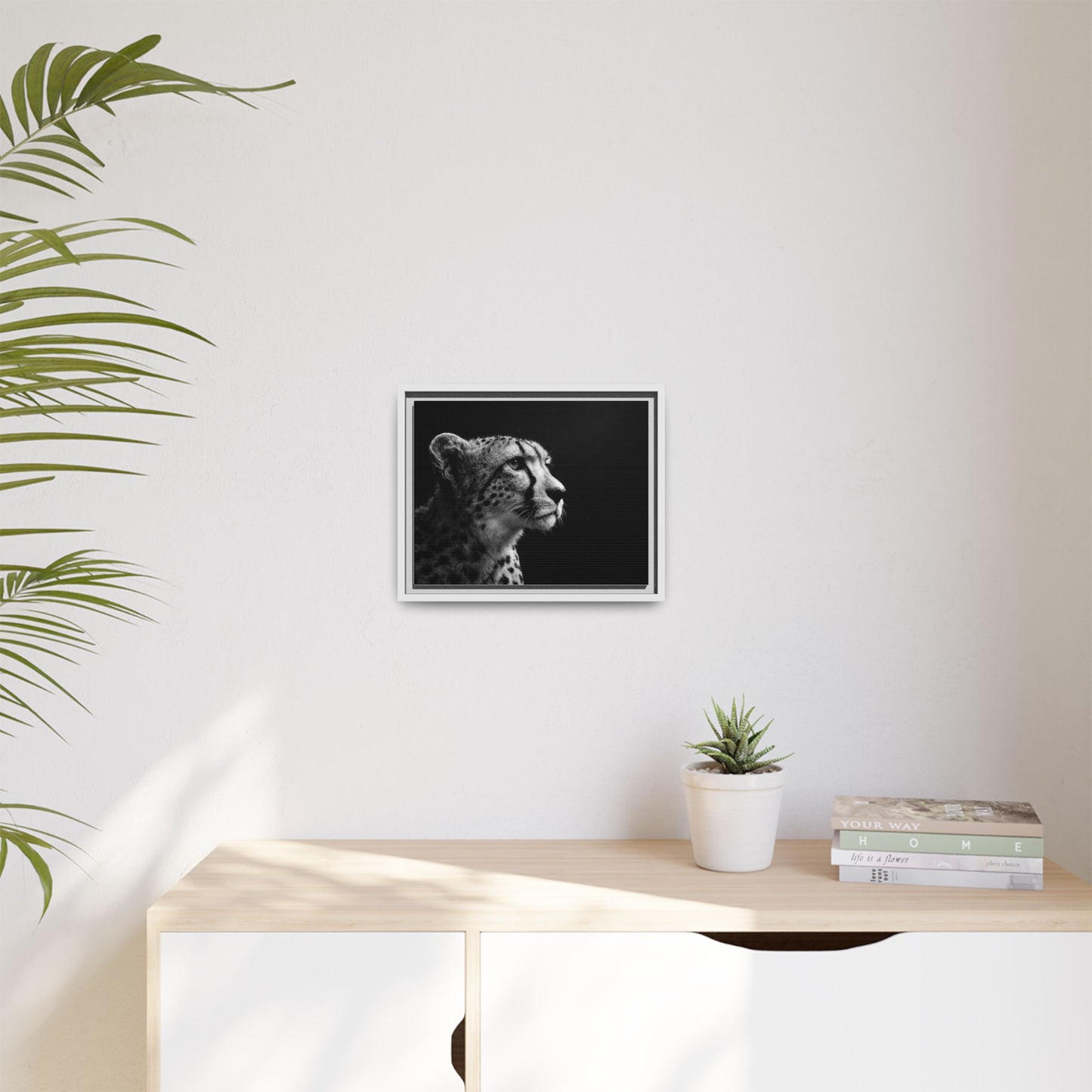 Framed Canvas Print — Cheetah Gaze