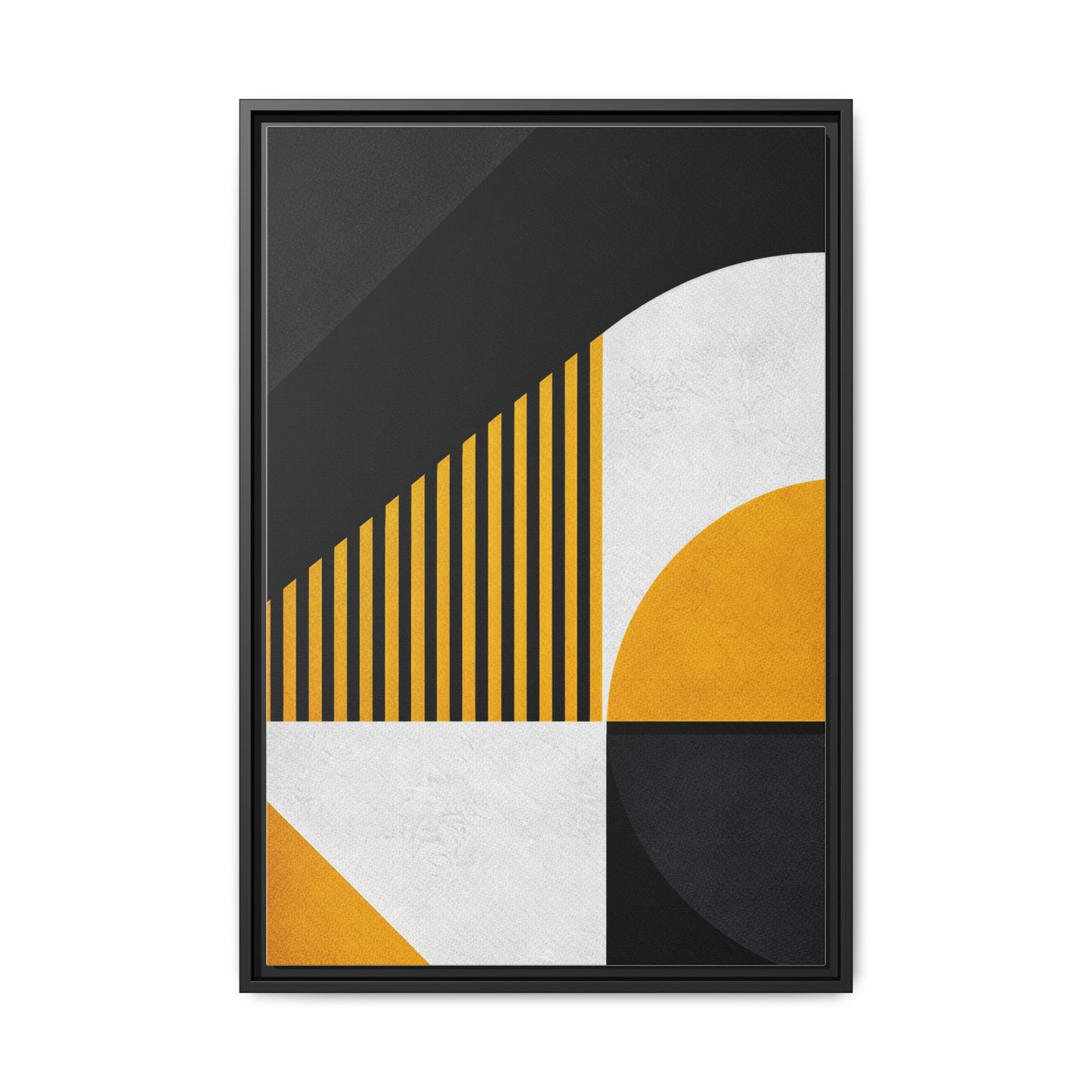 Framed Canvas Print — Afro Modern Geometric No. 4