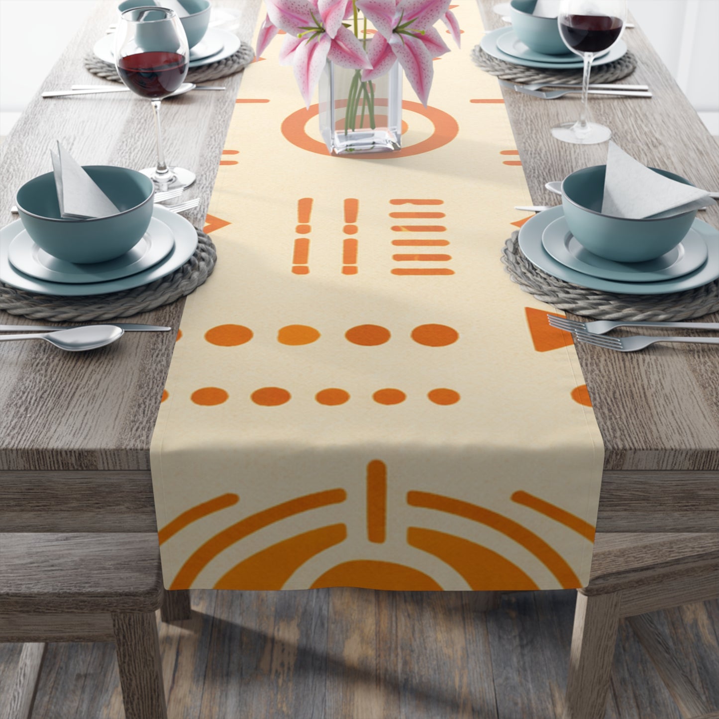 Table Runner — Afro Orange