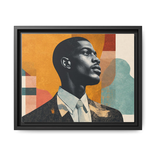 Framed Canvas Print — Jazzy Youth Portrait No. 1