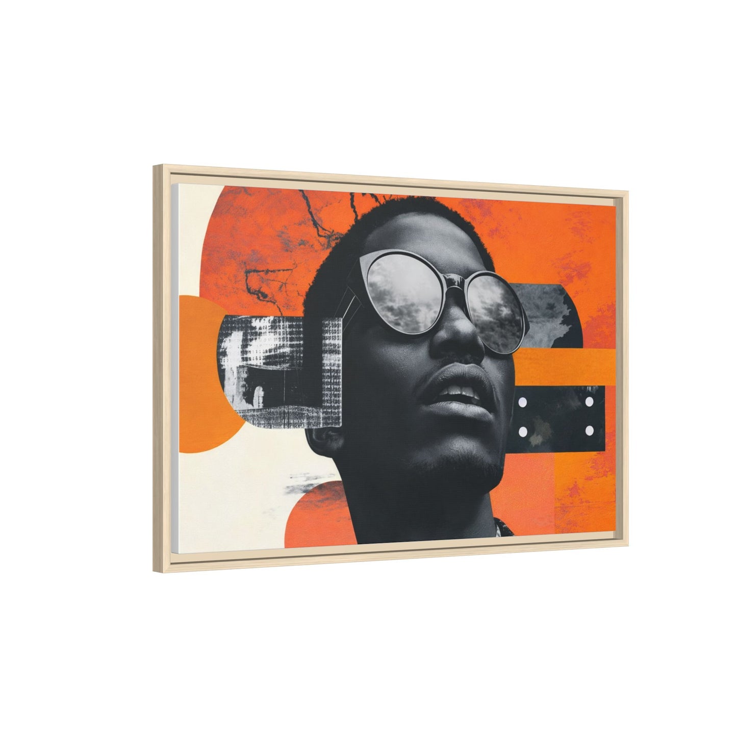 Framed Canvas Print — Jazzy Youth Portrait No. 7