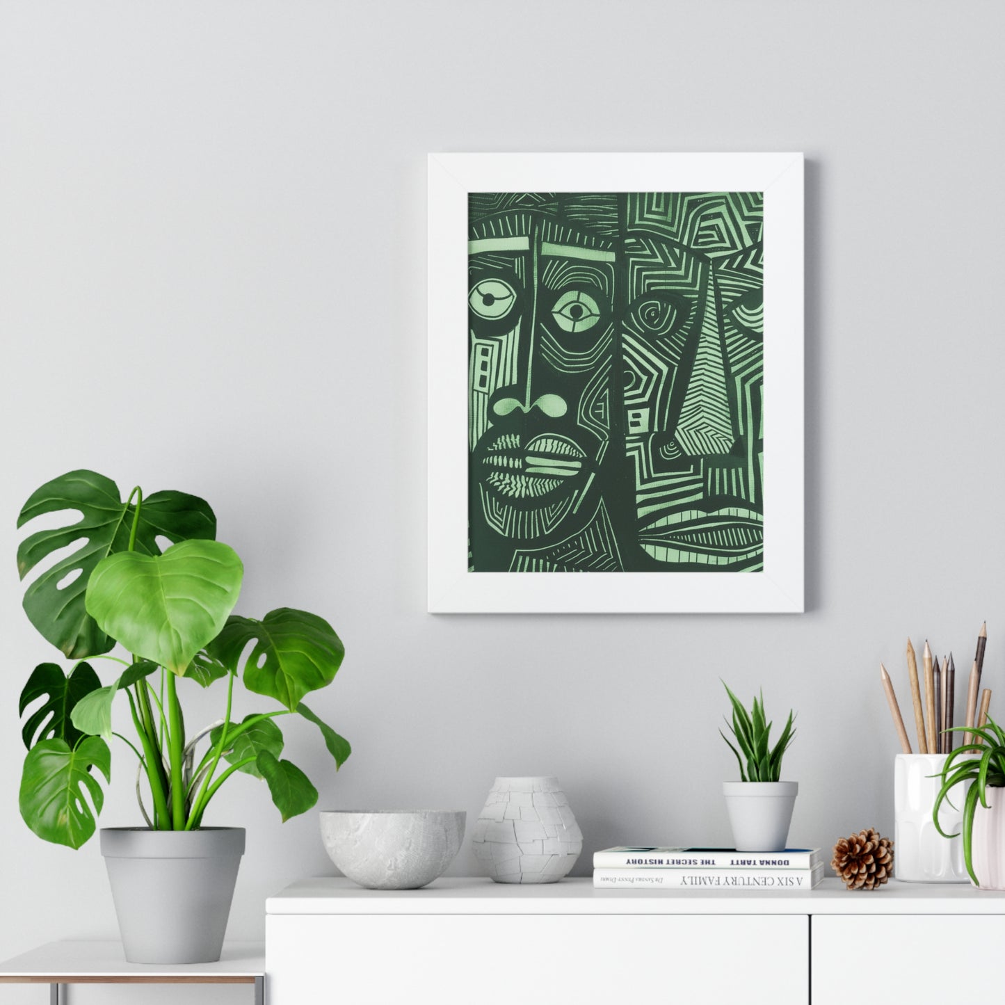 Framed Print — Abstract Faces No. 1