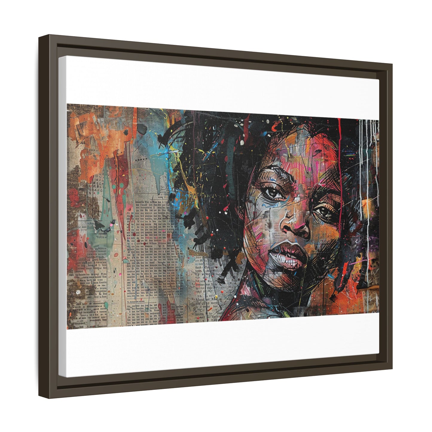 Framed Canvas Print — Paper Looks No. 2