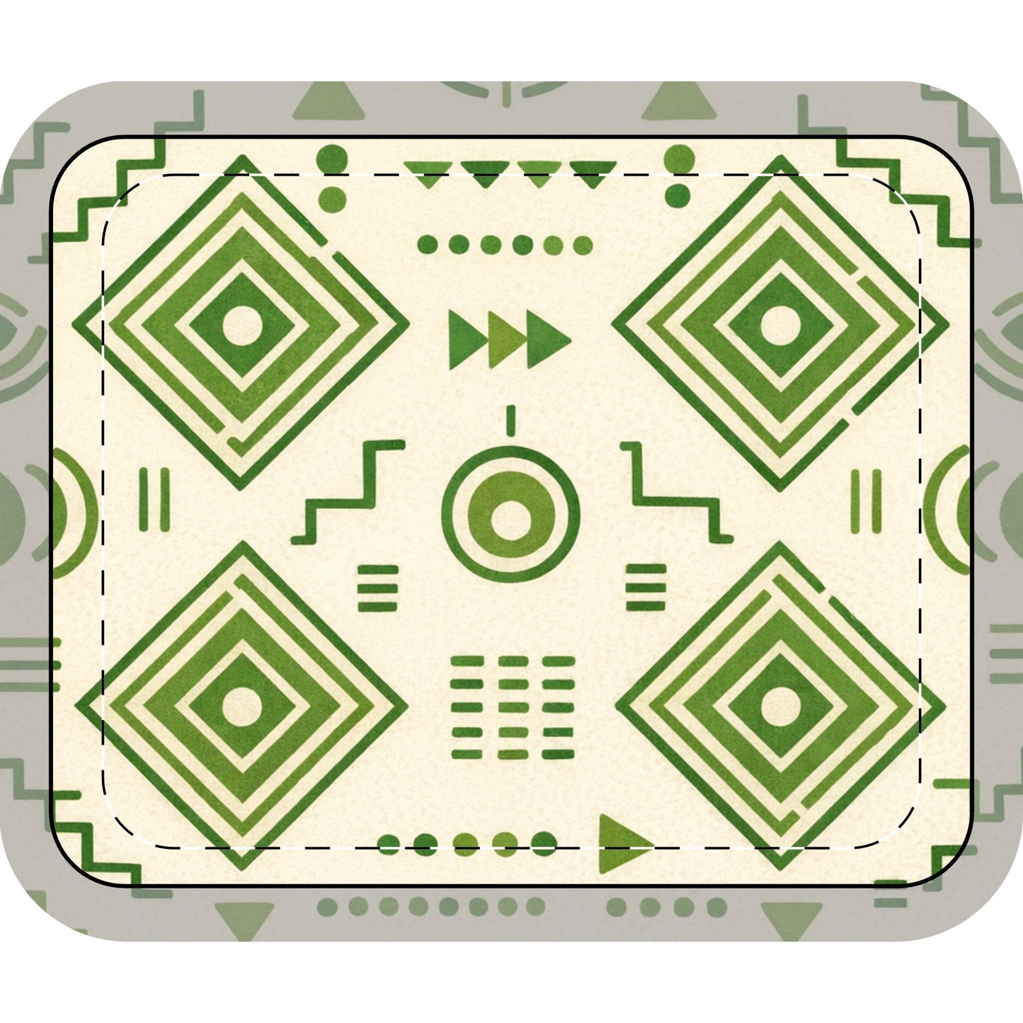 Table Mat — Afro Green