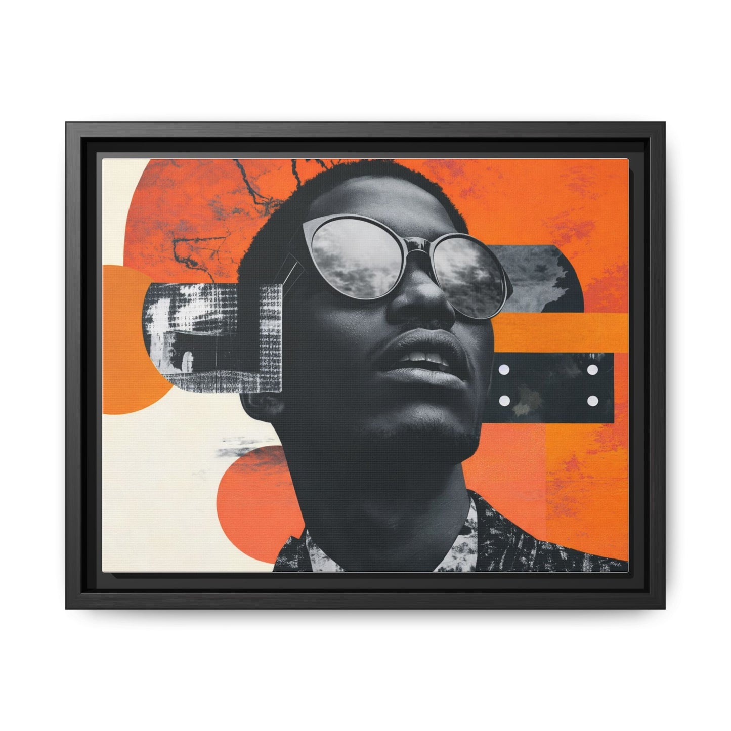 Framed Canvas Print — Jazzy Youth Portrait No. 7