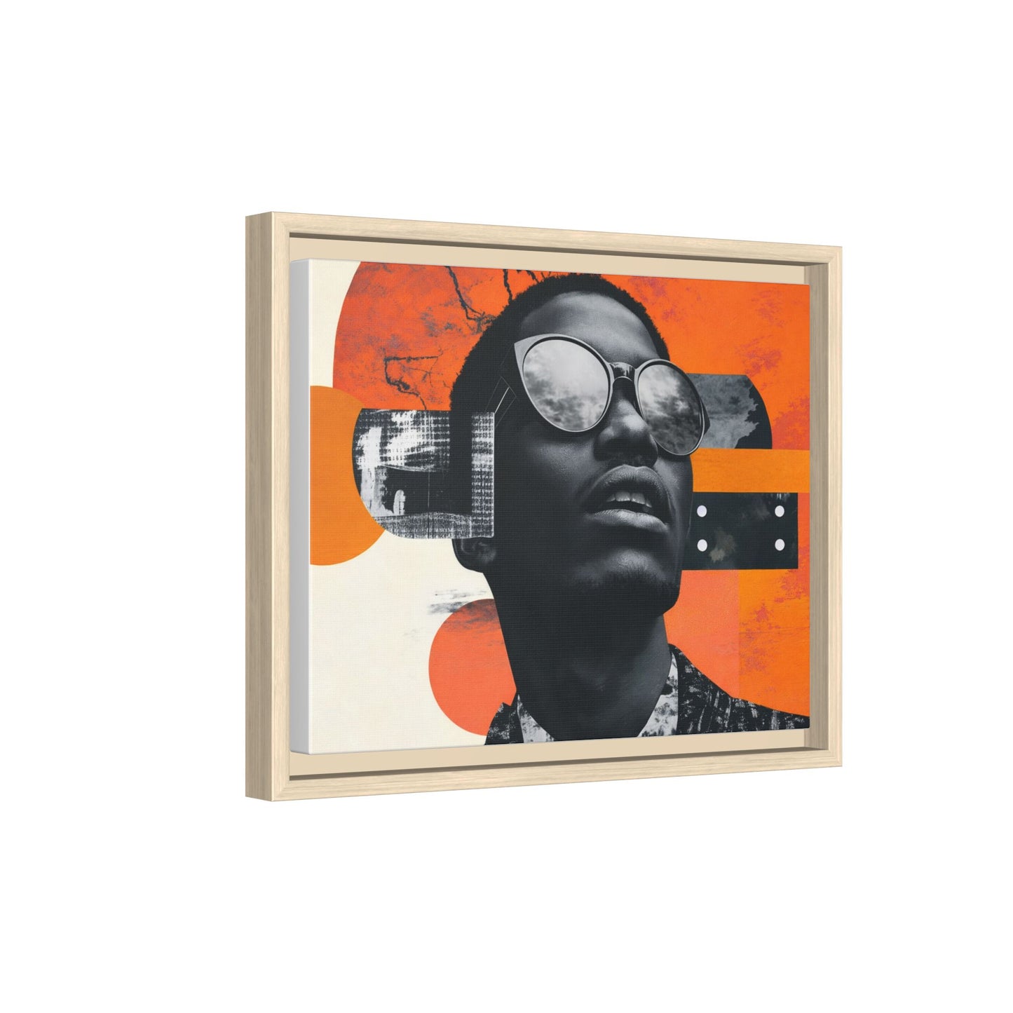Framed Canvas Print — Jazzy Youth Portrait No. 7