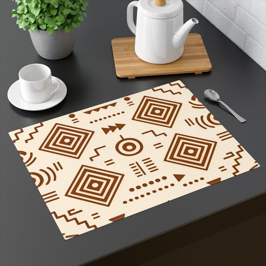 Table Mat — Afro-Modern Brown