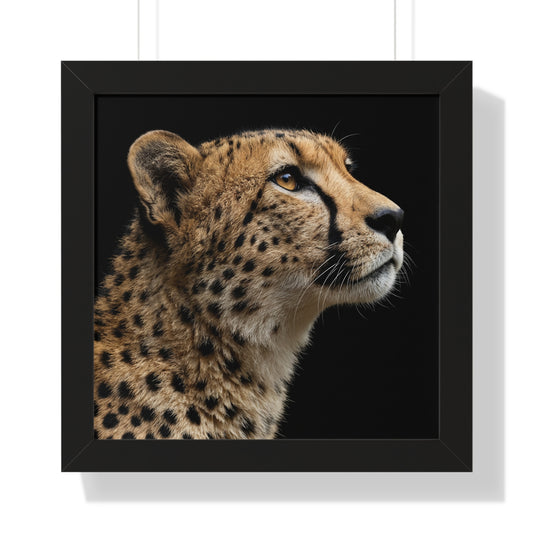 Framed Art Print – Cheetah In Colour