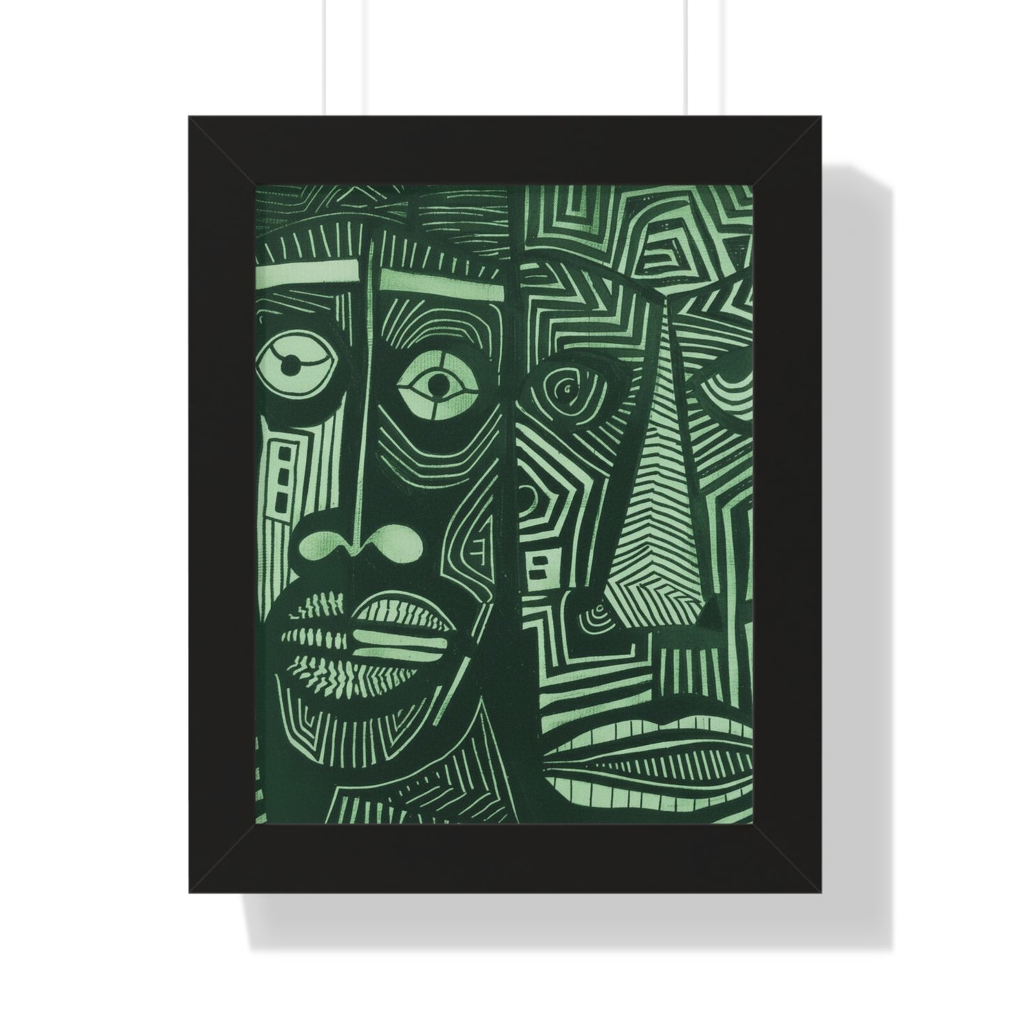 Framed Print — Abstract Faces No. 1