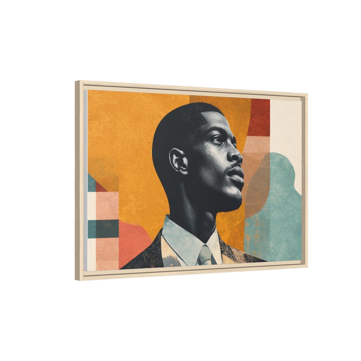 Framed Canvas Print — Jazzy Youth Portrait No. 1
