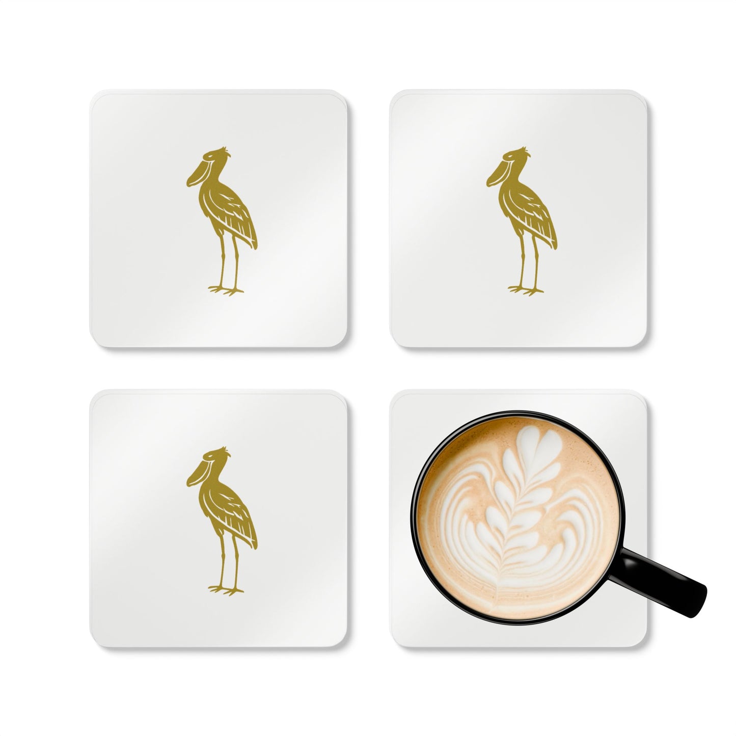 Coaster Set — Shoebill Stork