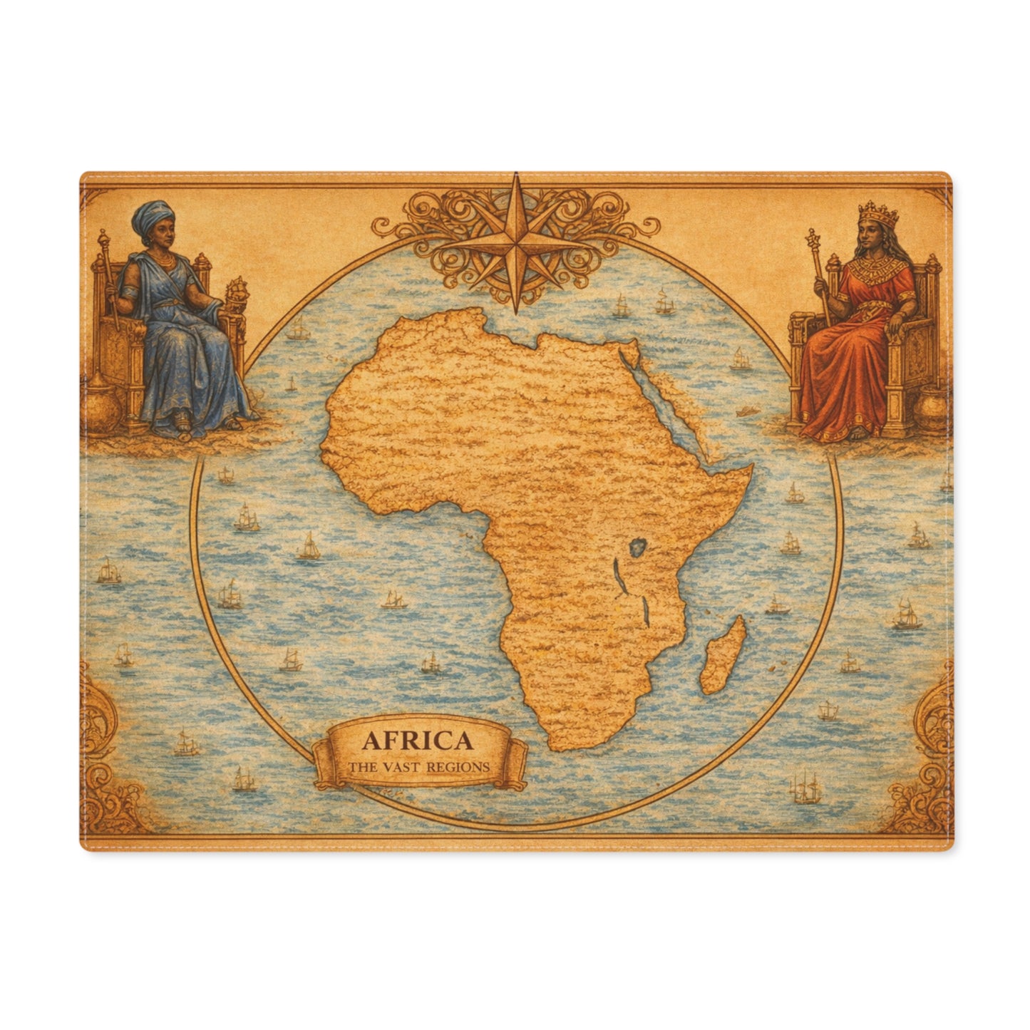 Table Mat — Cartography Afrika VIII