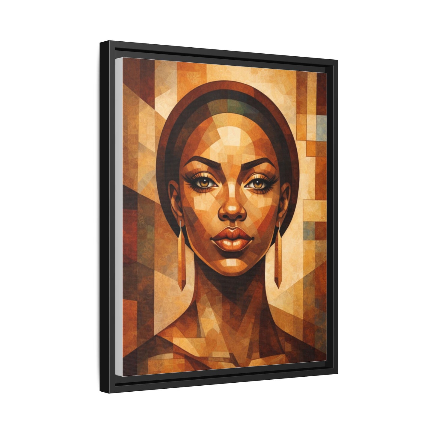 Framed Canvas Print — Brown Beauty No. 1