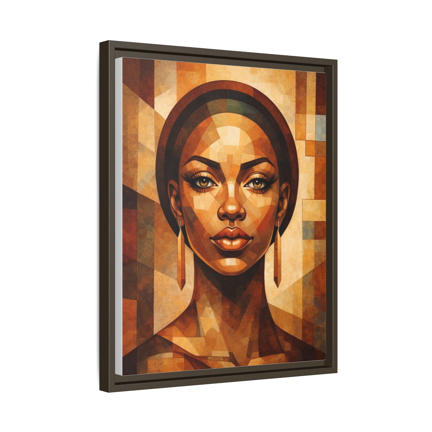 Framed Canvas Print — Brown Beauty No. 1