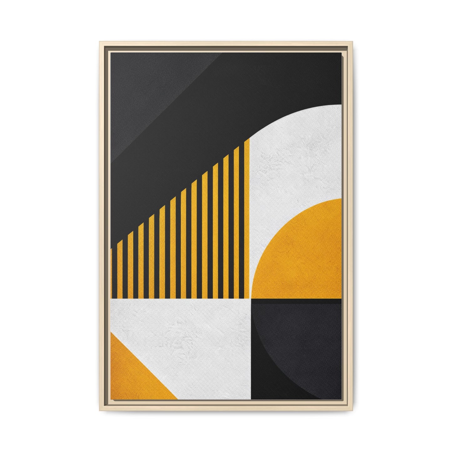 Framed Canvas Print — Afro Modern Geometric No. 4