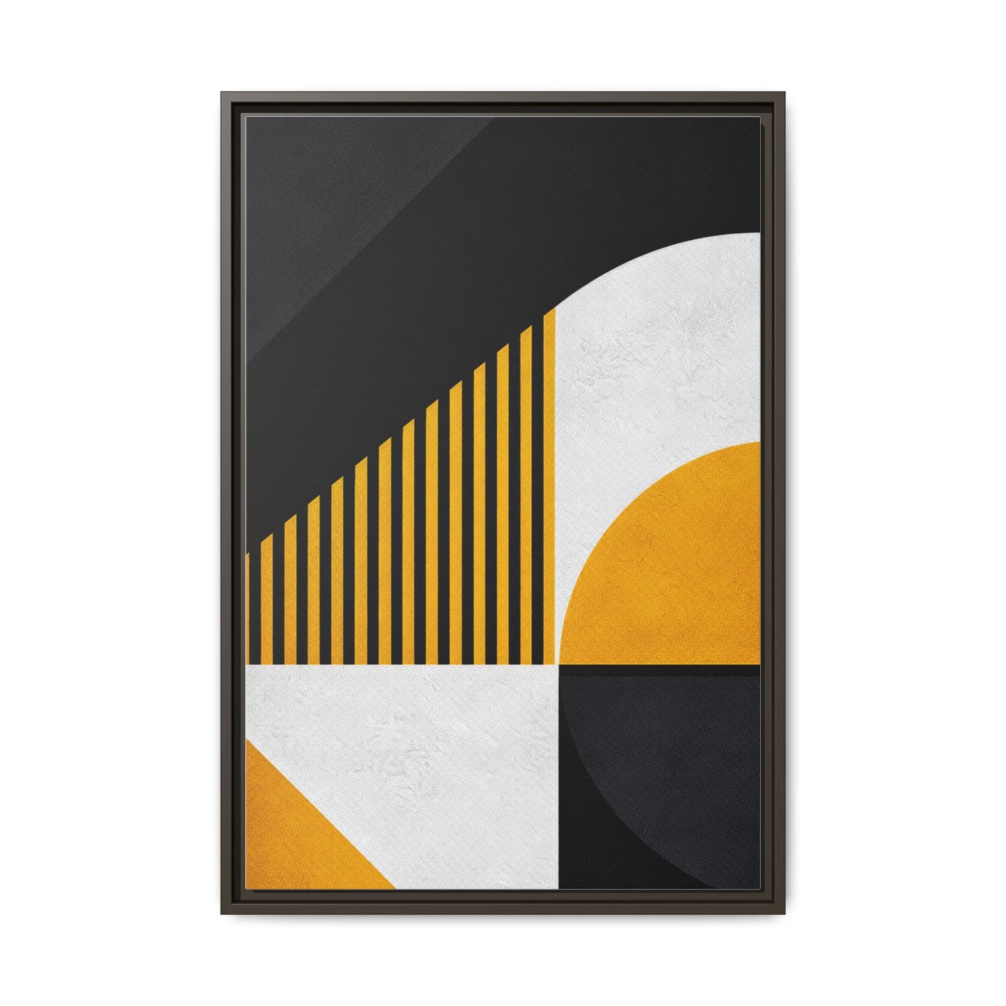 Framed Canvas Print — Afro Modern Geometric No. 4