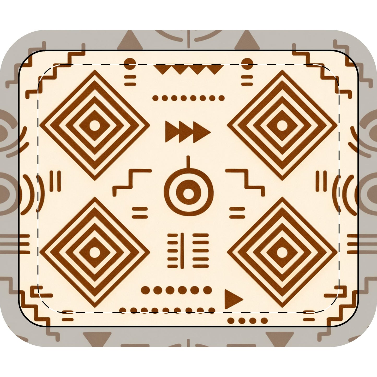 Table Mat — Afro Brown
