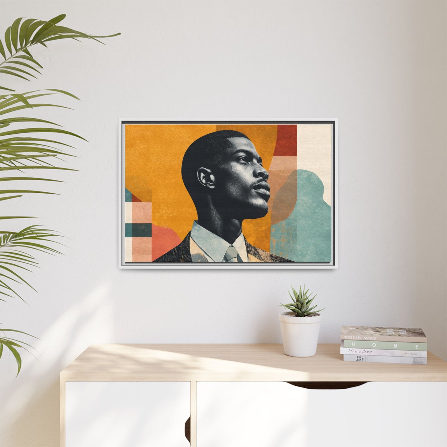 Framed Canvas Print — Jazzy Youth Portrait No. 1