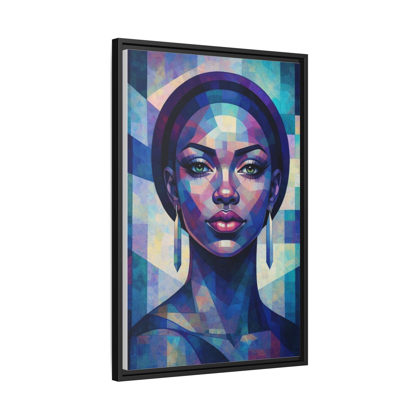 Framed Canvas Print — Blue Beauty 1