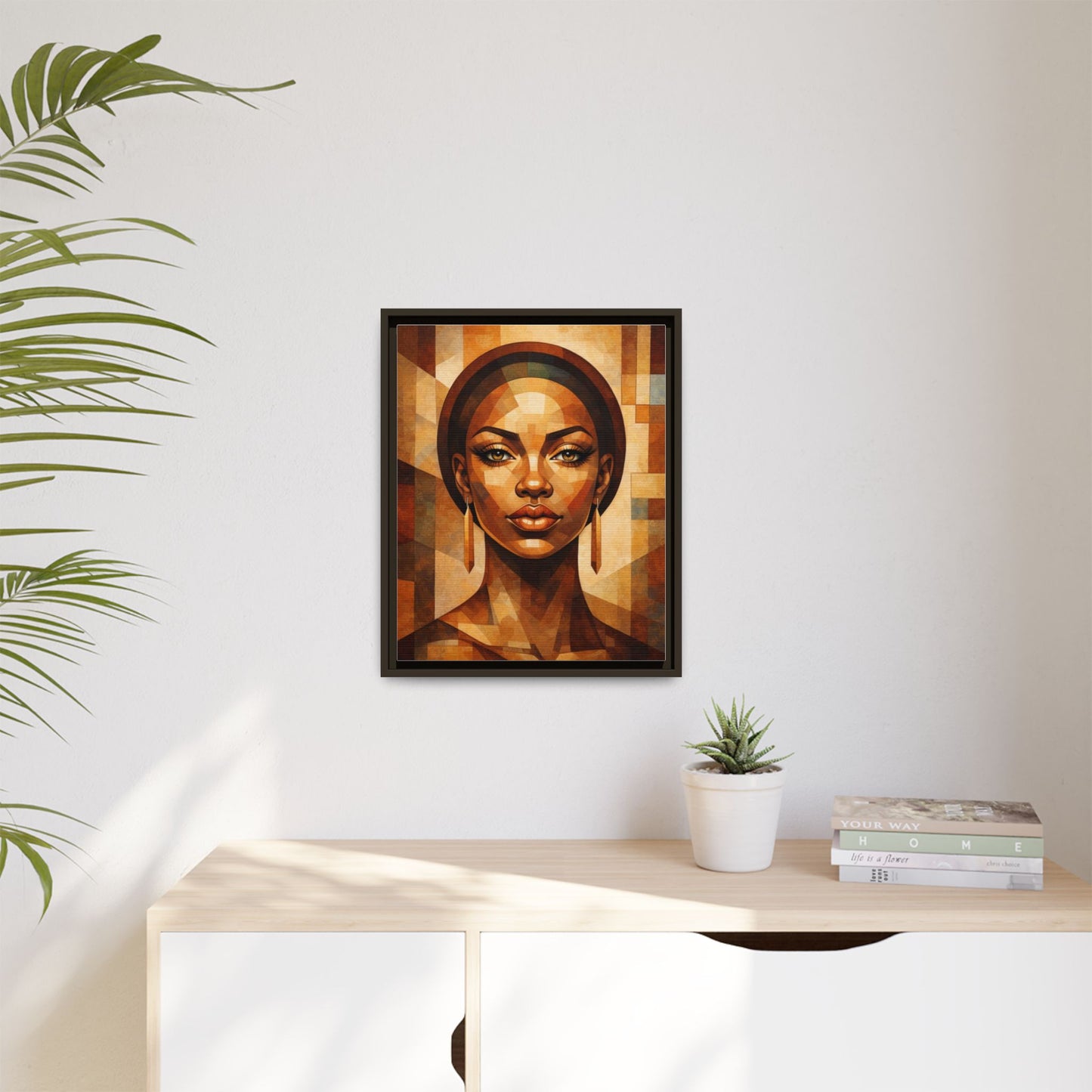 Framed Canvas Print — Brown Beauty No. 1