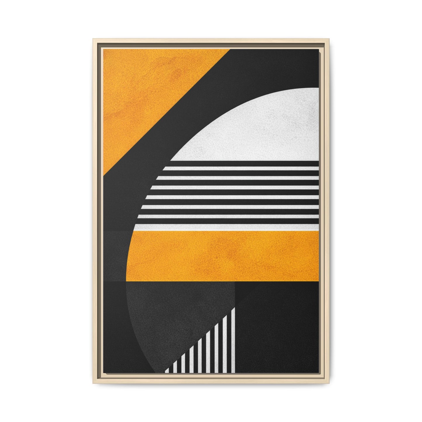 Framed Canvas Print — Afro Modern Geometric No. 3