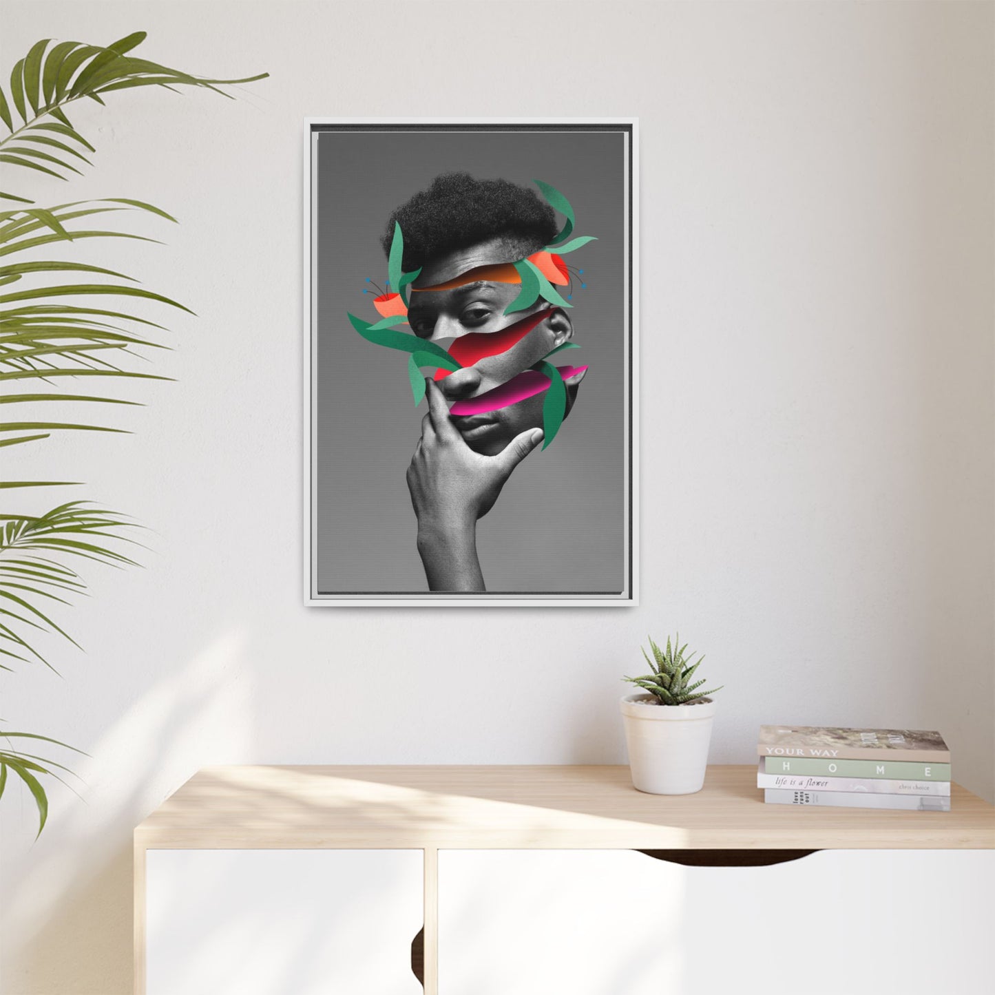 Framed Canvas Print — Psychadelic Man No. 2