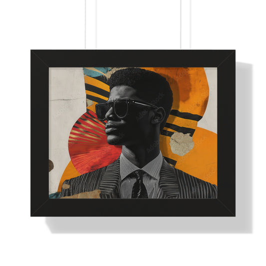 Framed Art Print – Jazzy Youth Portrait No. 2