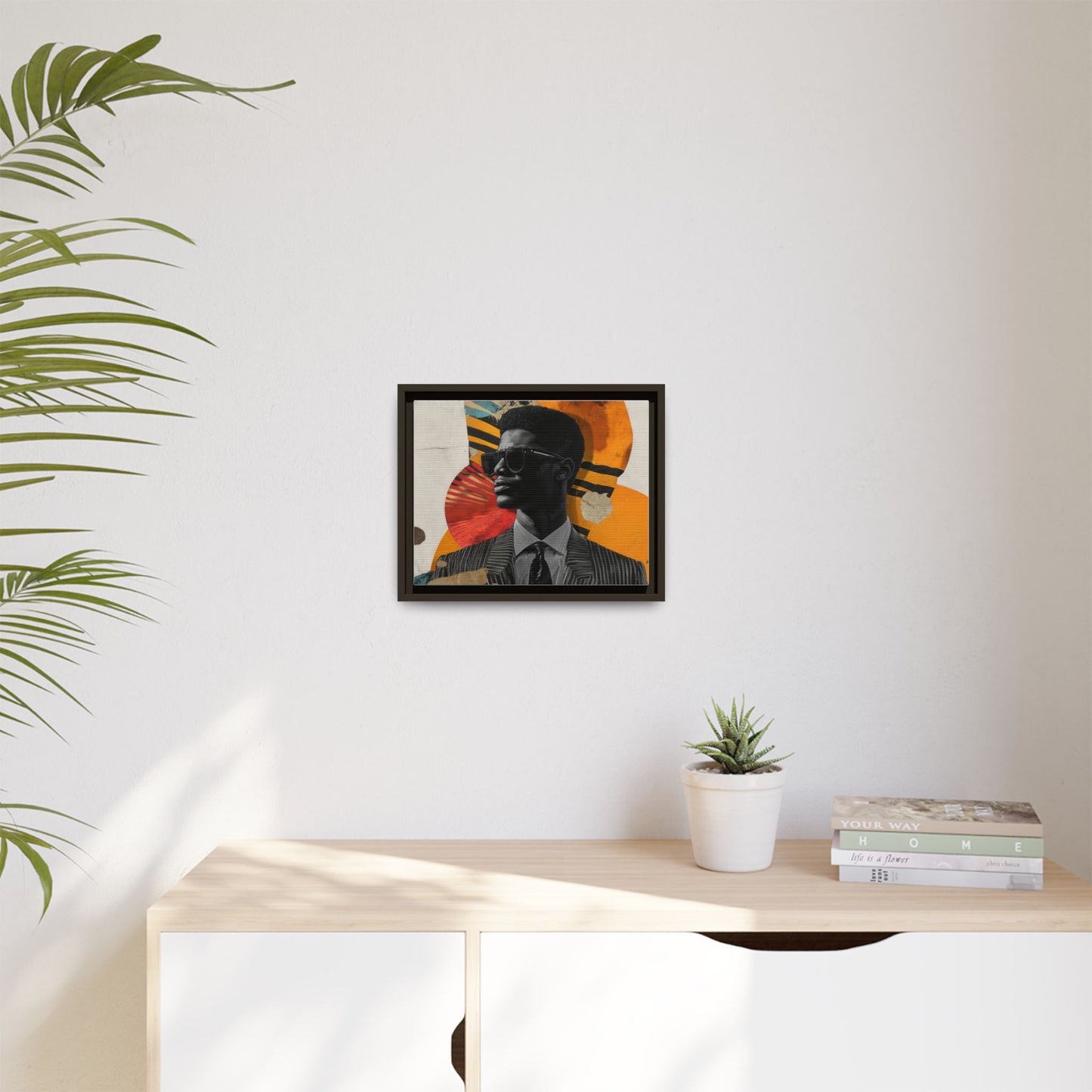 Framed Canvas Print — Jazzy Youth Portrait No. 2