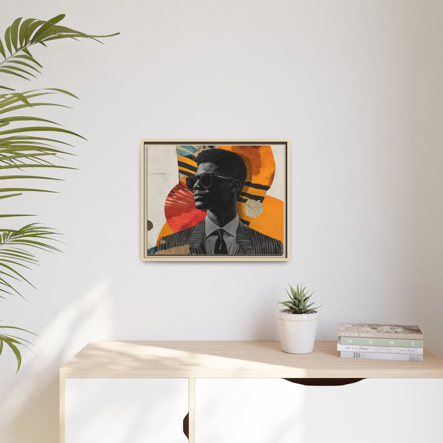 Framed Canvas Print — Jazzy Youth Portrait No. 2