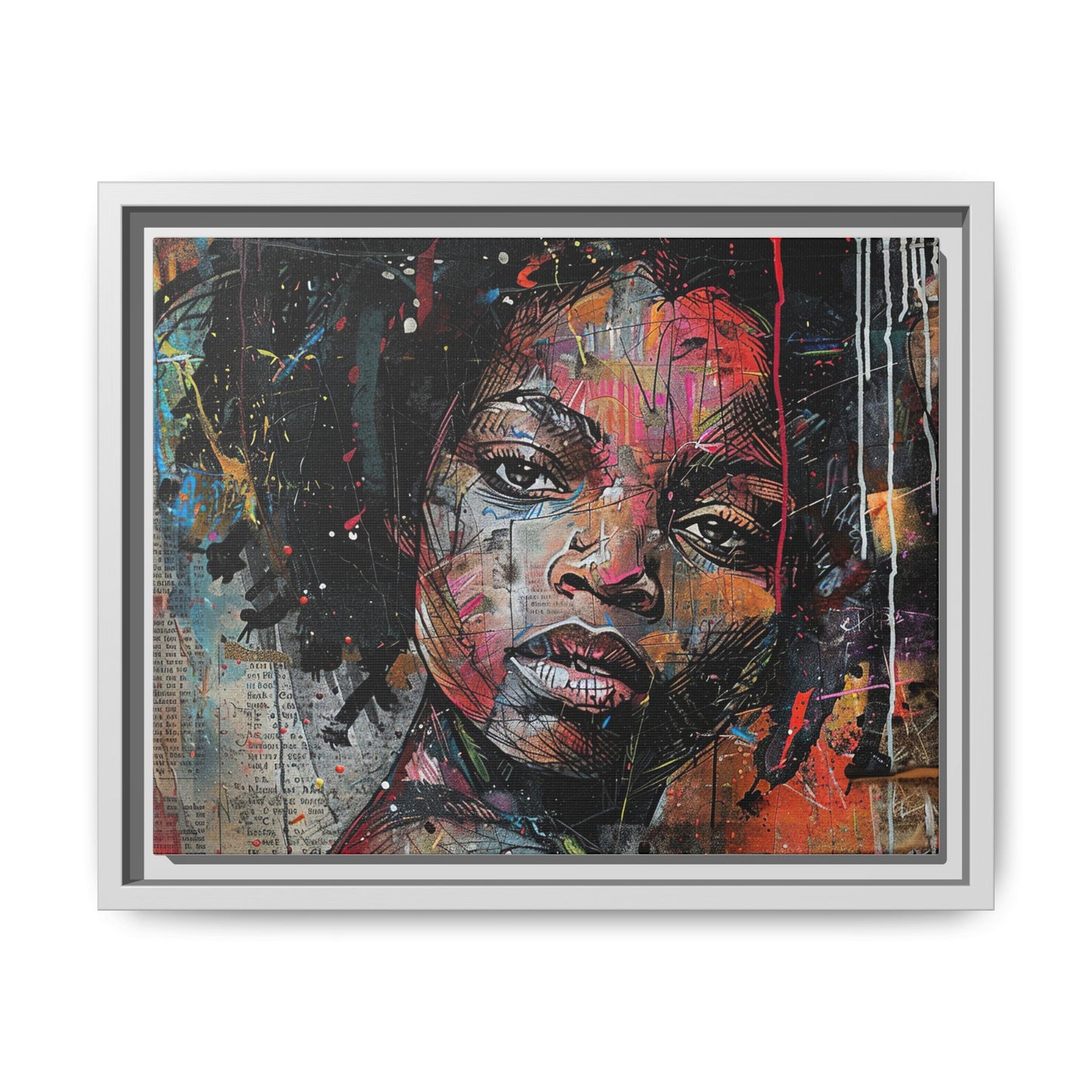 Framed Canvas Print — Paper Looks No. 2