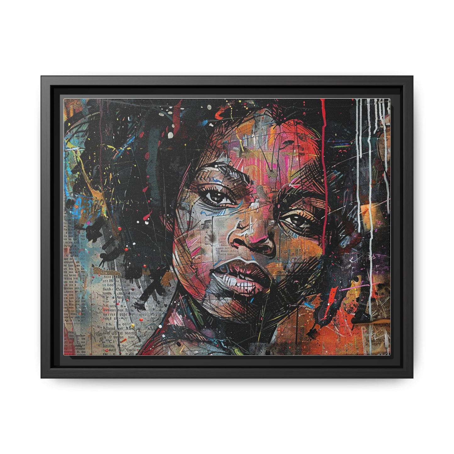 Framed Canvas Print — Paper Looks No. 2