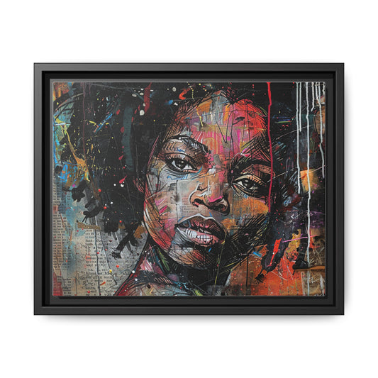 Framed Canvas Print — Paper Looks No. 2