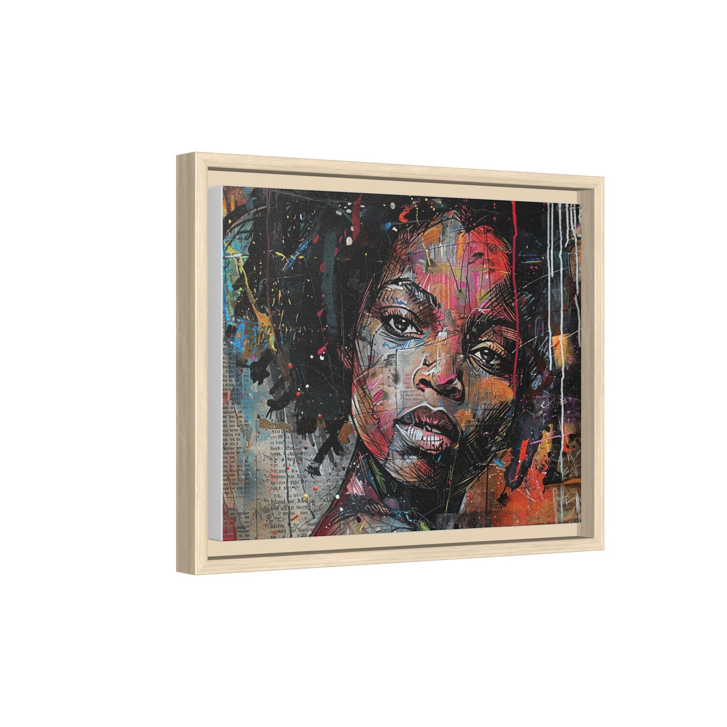 Framed Canvas Print — Paper Looks No. 2