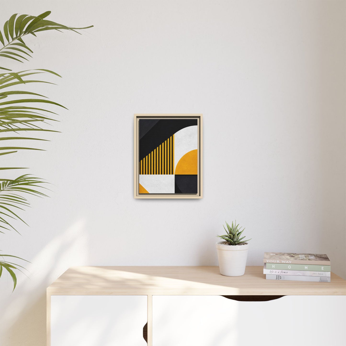 Framed Canvas Print — Afro Modern Geometric No. 4